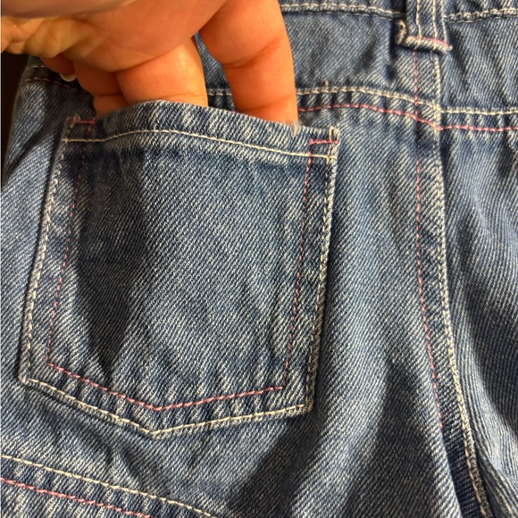 Kids Denim Overalls with Rainbow Design | 2T - Picture 8 of 9